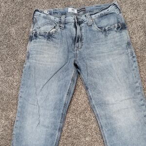 Rock & Republic Men's Faded Blue Straight Jeans